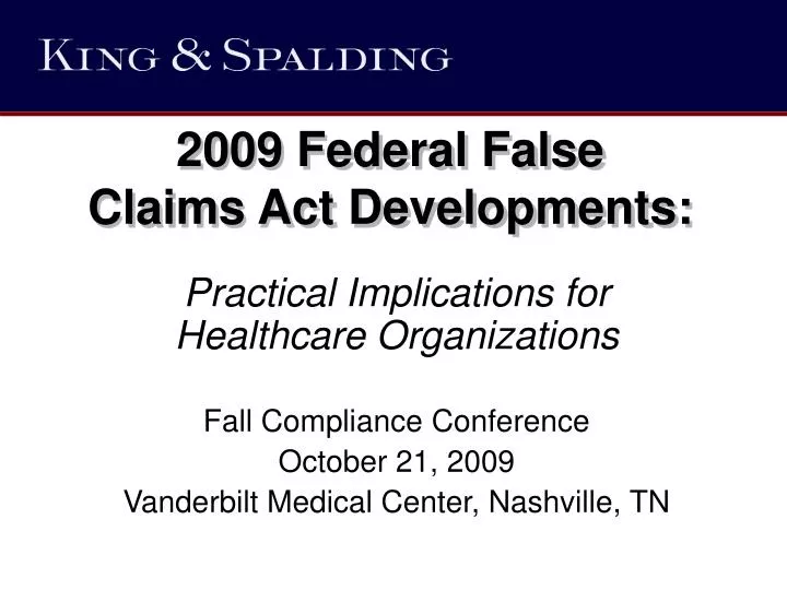 2009 federal false claims act developments