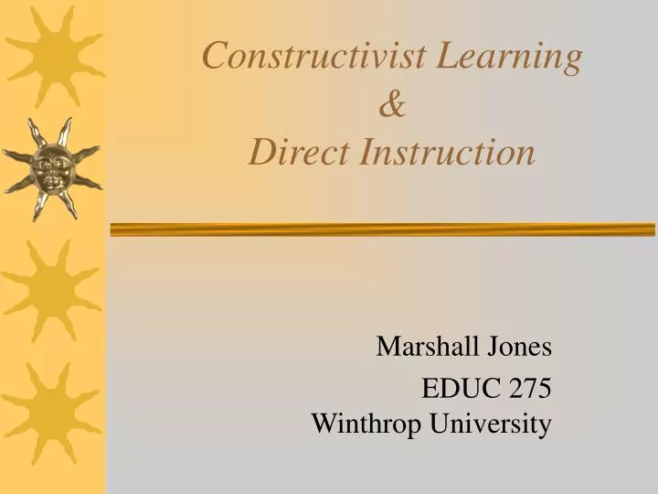 constructivist learning direct instruction