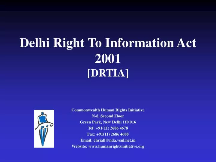 delhi right to information act 2001 drtia