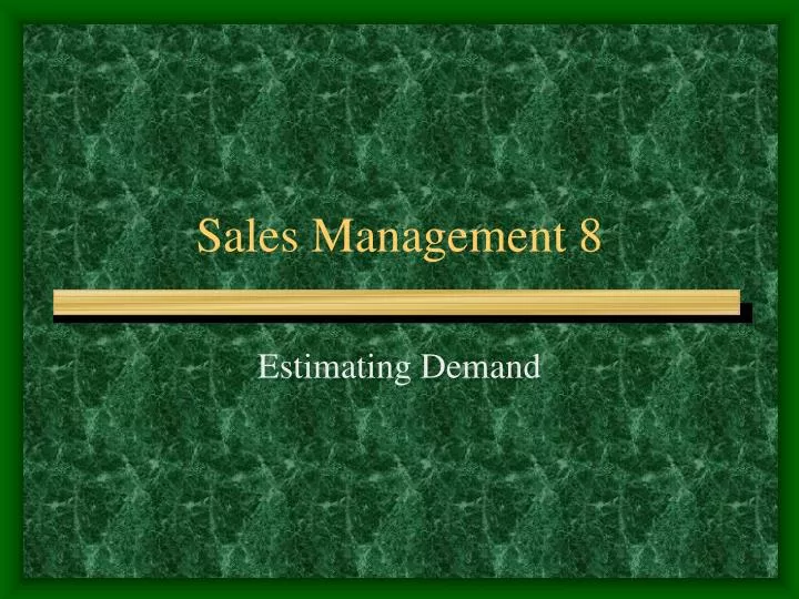 sales management 8