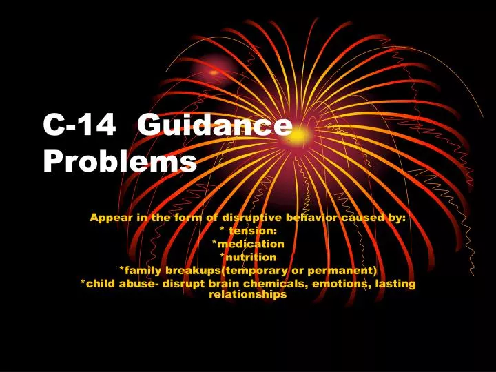 c 14 guidance problems