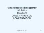 Human Resource Management 10 th Edition Chapter 9 DIRECT FINANCIAL COMPENSATION - slide 1
