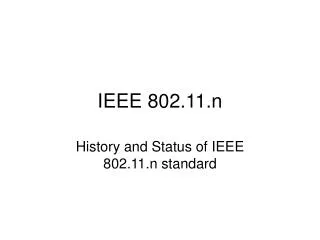 IEEE 802.11.n