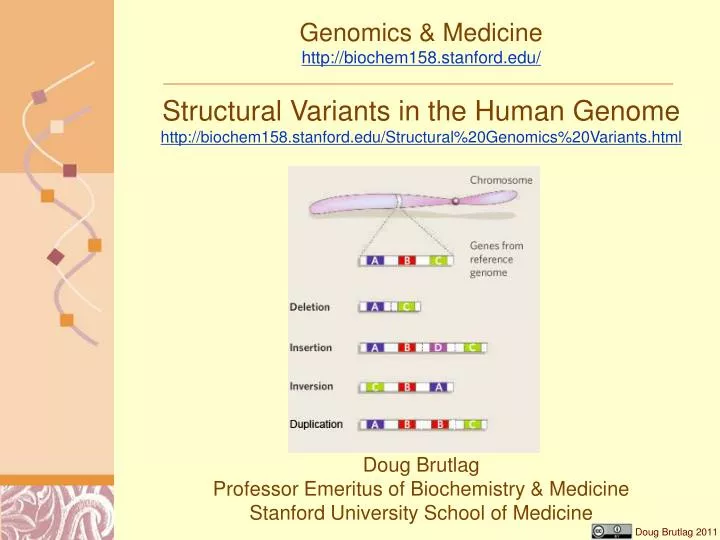 genomics medicine http biochem158 stanford edu