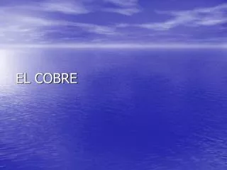 el cobre
