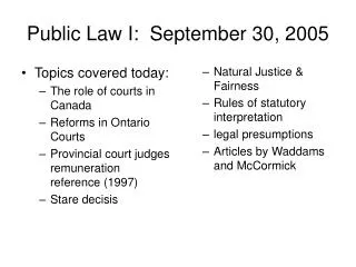 Public Law I: September 30, 2005
