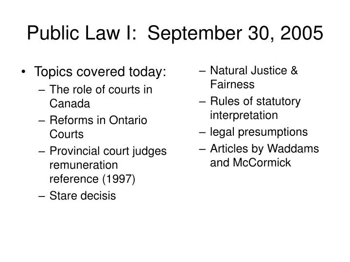 public law i september 30 2005