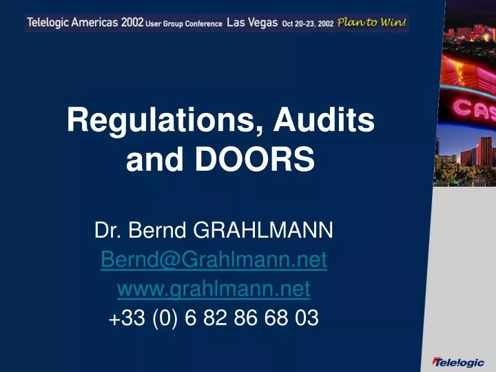 regulations audits and doors