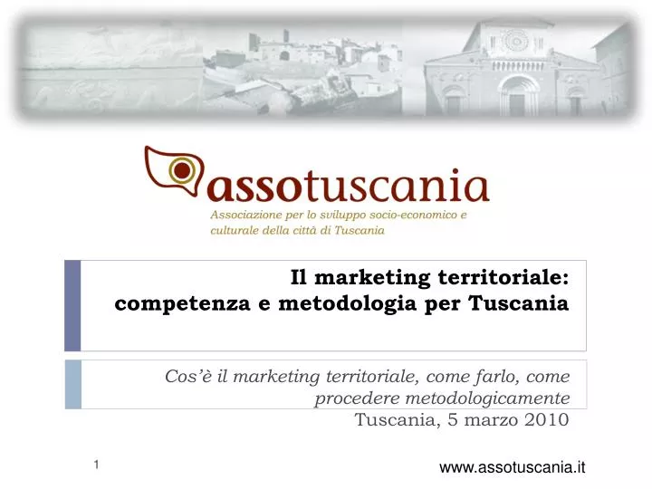 il marketing territoriale competenza e metodologia per tuscania