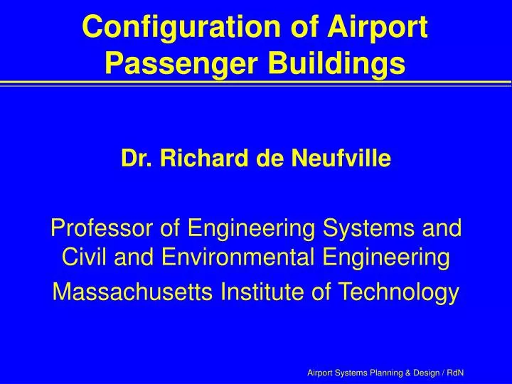 configuration of airport passenger buildings