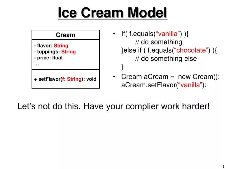 ice cream model