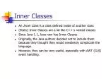 Inner Classes - slide 1