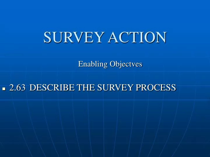survey action