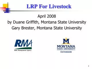 LRP For Livestock