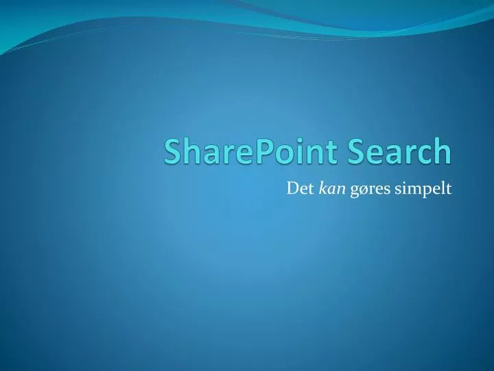 sharepoint search