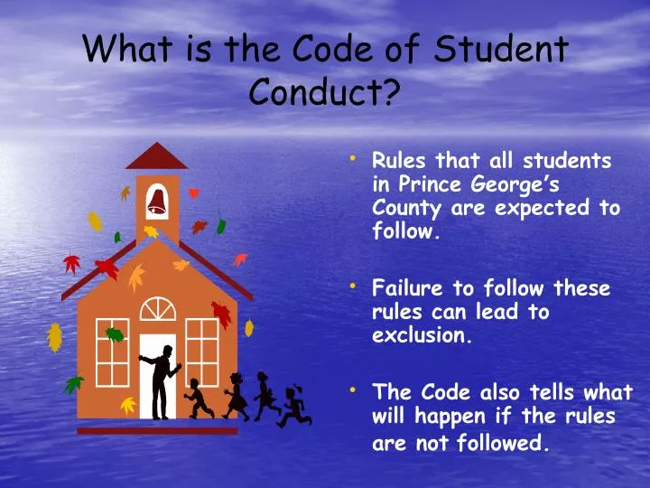 what is the code of student conduct