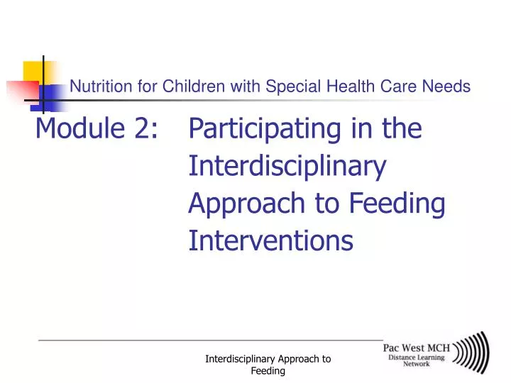 nutrition for children with special health care needs