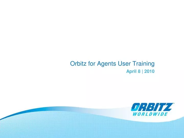 orbitz for agents user training