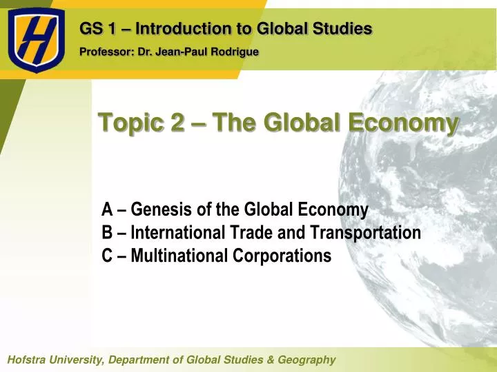 topic 2 the global economy