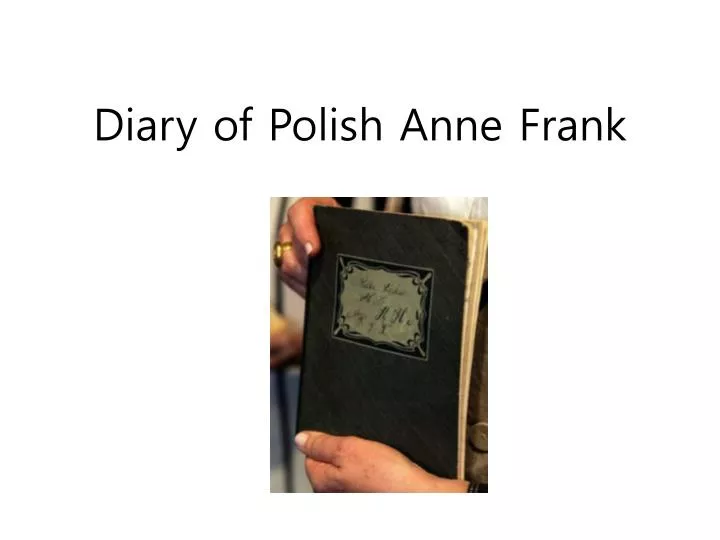 diary of polish anne frank