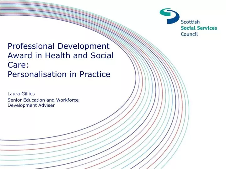 professional development award in health and social care personalisation in practice