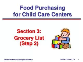 Section 3: Grocery List (Step 2)
