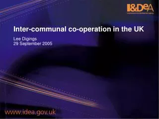 Inter-communal co-operation in the UK