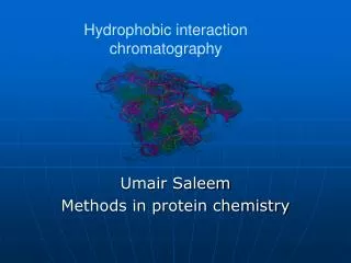 Umair Saleem Methods in protein chemistry