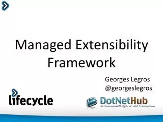 Managed Extensibility Framework