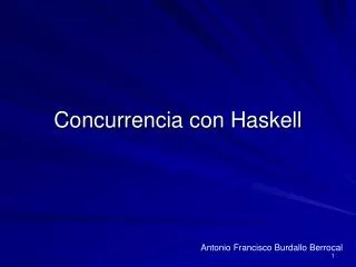 Concurrencia con Haskell