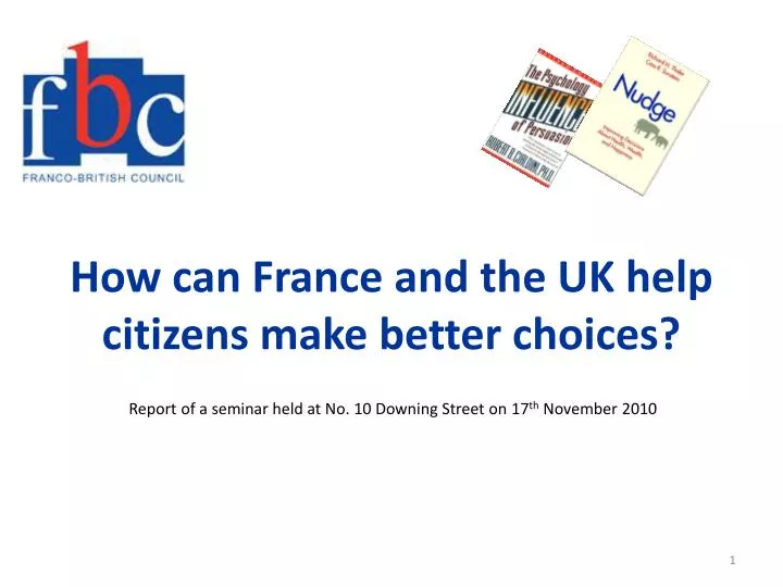 how can france and the uk help citizens make better choices