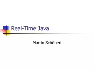 Real-Time Java