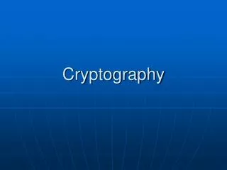 Cryptography