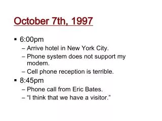 October 7th, 1997