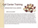 Call Center Training - slide 1