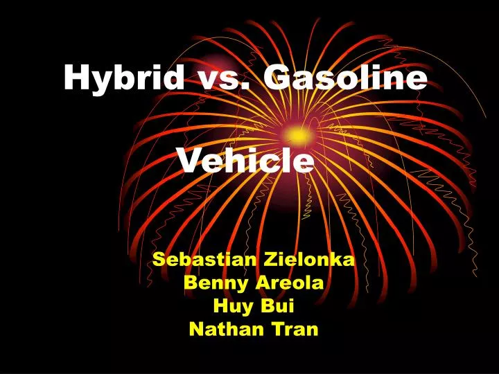 hybrid vs gasoline vehicle