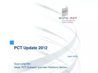 PCT Update 2012