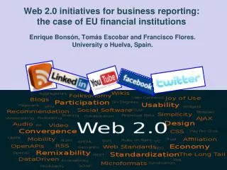Web 2.0 initiatives for business reporting: the case of EU financial institutions