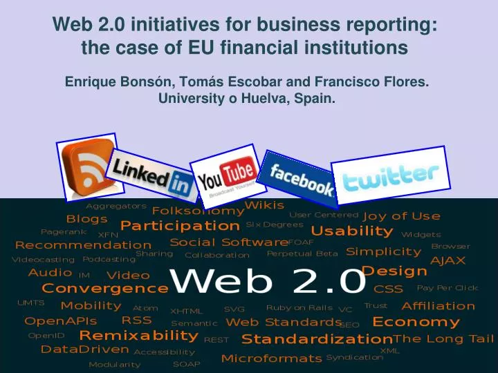 web 2 0 initiatives for business reporting the case of eu financial institutions