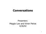 Conversations - slide 1