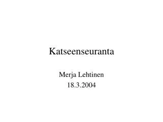 katseenseuranta