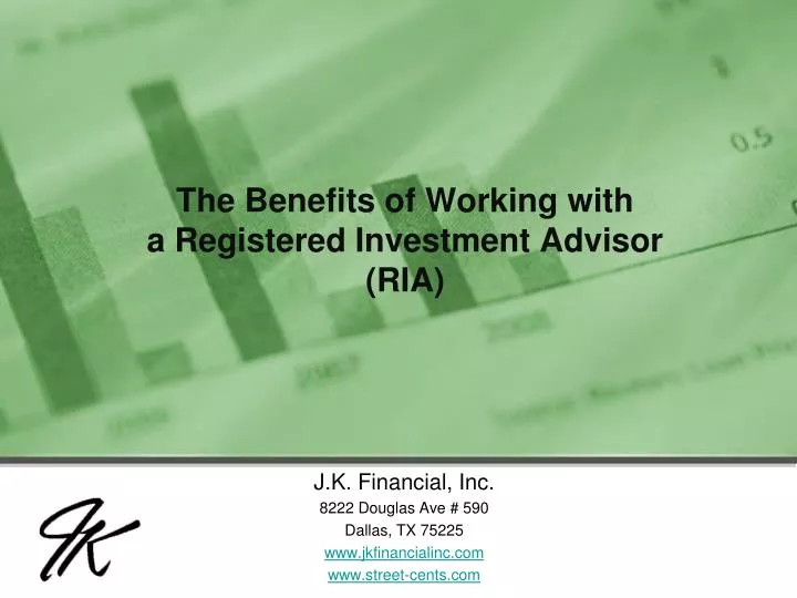 the benefits of working with a registered investment advisor ria