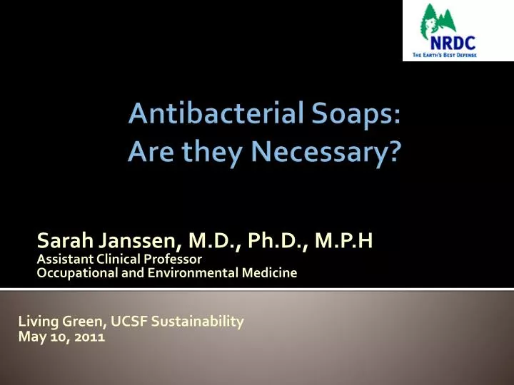 sarah janssen m d ph d m p h assistant clinical professor occupational and environmental medicine