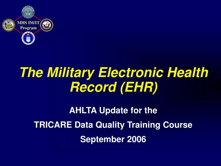 the military electronic health record ehr