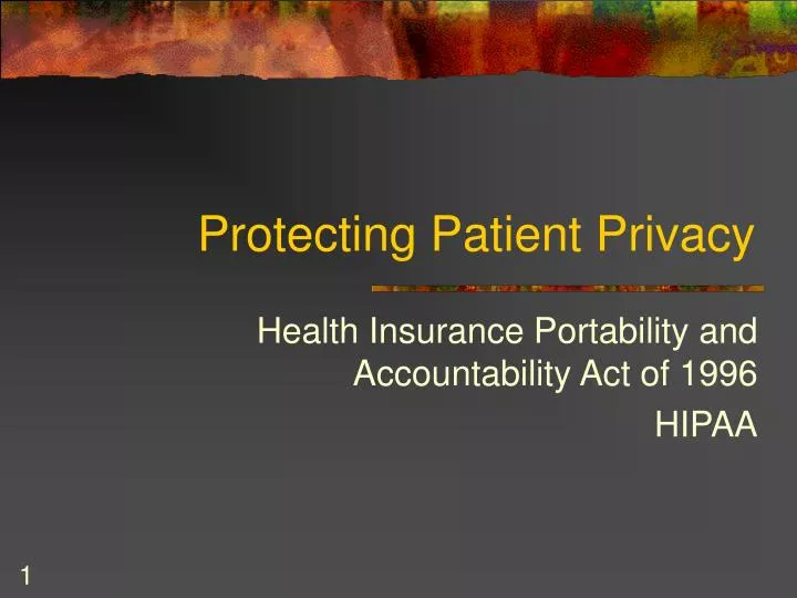 protecting patient privacy