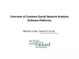 Overview of Common Social Network Analysis Software Platforms