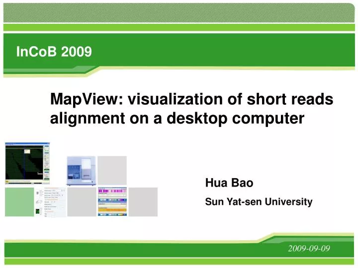 mapview visualization of short reads alignment on a desktop computer