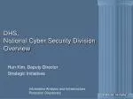 DHS, National Cyber Security Division Overview - slide 1