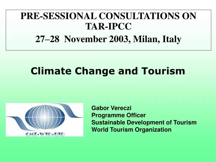pre sessional consultations on tar ipcc 27 28 november 2003 milan italy