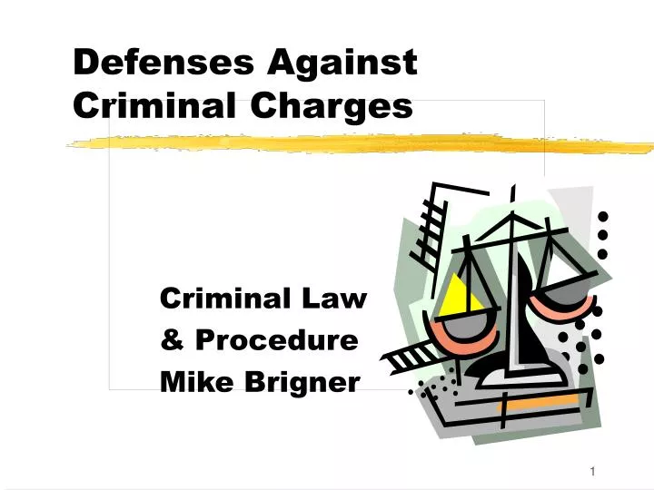 defenses against criminal charges